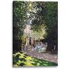 Printed Paintings Stampa su tela (40x60cm): Claude Monet - Il parco Monceau (1878)