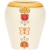 THUN Vaso in ceramica Eolia con farfalla e fiori, medio