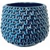 Nordring Vaso per Fiori Pino - Vasi per Fiori Decorativi Colorati per Interno Stile Retrò Creativo M (13,5 cm ø), Colore Petrolio, Ceramica