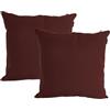 DiseLio | Confezione da 2 Fodere per Cuscino 35 x 35 cm Colore Granata Loneta Cotone e Poliestere - Realizzate in Spagna. Decorazione Tessile Sostenibile per Divano, Letto e Altre Stanze. (35x35