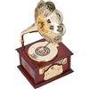 Tyenaza Grammophon, Carillon per Grammofono, Grammofono Vintage, per Decorazioni da Tavolo per la Casa (Grammofono Marrone)