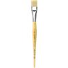 da Vinci, JUNIOR BORSTE SYNTHETICS, serie 329, piatto, fibre sintetiche elastiche color oro, guazzo, tempera, per carta e cartone, hobby, scuola, Made in Germany, misura 20