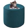 HHONGWYT Elasticizzato Copri Pouf Rotondo Copri Ottomano 31x38/38x43/ 40x35/45x35/45x45cm Fodere Coprisgabello Fodera Poggiapiedi Copri Copertura Sgabello Rivestimento per Pouf,A7,Custom Size