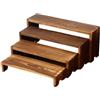 Lpoppcx Alzata in Legno, Piano Espositivo a Livelli per Dolci, 4 Pezzi Mensole Tavolo Decorazione Casa per Cucina Top Buffet Dessert Stagionatura Profumi Campagna