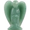 Joyan 3.9CM Verde Statuetta angelo Custode, Statuetta Angelo Custode in Quarzo Pietra Preziosa, Amuleto di Cristallo, Pace e Guarigione Formato da Tasca, per Decorazione Domestica
