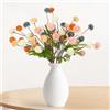 HOTUT Fiori Artificiali Finti Fiore di Seta Mazzo Fiori Artificiali Ortensia, 10 Pezzi Fiori di Palla di Crisantemo di Seta, Ortensie Artificiali con steli, per Bouquet di Nozze,Casa,Giardino,Ufficio