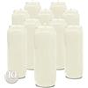 Hyoola Ceri Votivi in Cera Vegetale - Durata 7 Giorni, Pacco da 10-18 Cm - Candele Votive a Colonna in Vasetto per Uso Religioso, Commemorativo, Decorazione di Feste, Veglie ed Emergenze