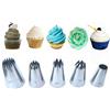 PhantomSky Grandi Decorazione Torte Set, 5 Pezzi Ugelli Glassa Torta in Acciaio Inossidabile per Decorazione Pasticceria, Torte, Cupcakes, Pasta di Zucchero, Biscotti, Decorazione Della Crema