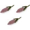 Gry & Sif Fatto a mano e certificato Fairtrade, elegante design danese x artigiani del Nepal, giacinti di perle in feltro, fiori artificiali per la decorazione del soggiorno, lavanda, set da 3 pezzi