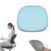 gexuamz Cuscino in Gel per Sedia con Effetto Freddo 3D, Cuscino Traspirante a Nido d'Ape per Coccige e Lombare, per Auto Camion Ufficio Casa Sedia a Rotelle, 49 x 46 cm (Blu Ghiaccio)
