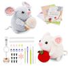 mongtsamz Kit uncinetto principiante completo animali kit uncinetto principianti adulto con filo istruzioni kit aghi uncinetto uncinetto kit maglia per principianti adulti 1 pezzo