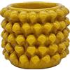 Sicilia Bedda - VASO PORTAPENNE a forma di Pigna Siciliana in Ceramica di CALTAGIRONE - Prodotto Artigianale (10X12, Giallo)