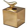 TOWINE Tissue Dispenser Porta fazzoletti in metallo Porta fazzoletti in ottone leggero di lusso for la decorazione di porta fazzoletti da tavolo for soggiorno per Carta in Rotolo o Veline per il Viso ( Color