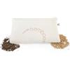 NATURECA Cuscino di Farro e grano Saraceno Bio, Cuscino naturale Cervicale Testa, Guanciali Letto 2 in 1 - Cuscino grano Saraceno e Farro 40 x 60 con federa Bambù rimovibile lavabile