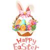 Angoily Vetrofania Pasqua Coniglio Immagini Adesivi in Buona Pasqua PVC Rimovibile Adesivi Statici Riutilizzabili per Decorazione Pasquale