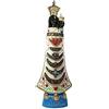 Eurofusioni Statua Madonna di Loreto dipinta a mano - Madonna nera con Bambino - H 35 cm