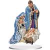 DCIDBEI Pittura Diamanti Fai Da Te Ornamenti 13x20cm Puzzle Diamond Decorazione da Tavolo Paint by Number Decorazione del Soggiorno e Della Scrivania Regali Natale Famiglia di Gesù