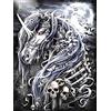 HUASHUZI 5d DIY diamond painting scheletro unicorno halloween diamanti painting kit arte pittura diamante foto ricamo punto croce per adulto foto poster decorazioni per la decorazione