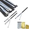 YAVO-EU 50pcs Clip per Sacchetti per Sigillare Alimenti Chiudi Ermetiche Barre Sigilla Articolo USA e Getta Stick saldamente Nero