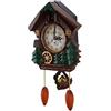 AUNMAS Orologio Cucù Orologio da Parete, Grande Lettura Chiara Lontano Design Vintage in Legno per Soggiorno Ufficio Decorazione Interna Compatta Installazione Semplice