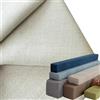 Yekuhe Federa Riempitivo per Materassi Letto Gap Filler Cuscino 90/120/135/160/180/200 Coprimaterasso per Imbottitura con Cerniera, Tessuto di Lino, Copricuscino Lungo(Beige,120x10x20cm)