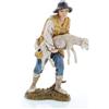 Moranduzzo Buon Pastore per Presepe da Cm 12 Scala 1:15 -Statuine Presepe Indistruttibili - Stile 700', Pittura Rifinita a Mano, Prodotto Ufficiale, Made in Italy, Scultore M. Landi
