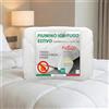 Tex family Piumino Estivo Ignifugo Classe 1IM Fuego, 1 Piazza 150x200 cm, Microfibra Bianca, Imbottitura 100 g/m², Made in Italy