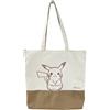 CYPBRANDS Marchi CyP: Pokémon, borsa, borsa di tela, borsetta, plaid, colore beige, prodotto ufficiale