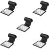 NeaxgeandX 5 set di tappi antipolvere per porta di ricarica per cellulare, portatili, riutilizzabili, antipolvere, universali, di ricambio, per tablet, colore: nero