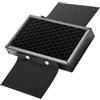 CALLARON Riflettore Flash Portatile Griglia Nido D'ape in Metallo Nero per Flash da Fotocamera Fissaggio a Strappo Sicuro ed Ecologico