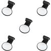 NeaxgeandX Set di 5 tappi antipolvere per porta di ricarica per cellulare, riutilizzabili, a prova di sudore, in silicone, anti-smarrimento, colore: nero