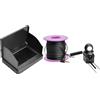 Texvora Videocamera per pesca subacquea, portatile, con monitor LCD da 4,3 pollici, telecamera impermeabile, visione notturna, cerchio ottagonale, staffa vivavoce, cavo da 15 m