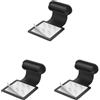 NeaxgeandX 3 set di tappi antipolvere per porta di ricarica per cellulare, portatili, riutilizzabili, antipolvere, universali, di ricambio, per tablet, colore: nero