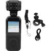 BONKZEBU Fotocamera per Vlogging con Obiettivo Rotante a 180°, Fotocamera Corporea con Registrazione Audio Video, Videocamera 4K Ultra HD con Registrazione Ultra HD, per Moto, Ciclismo,