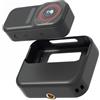 TIANHENGMart Mini Action Camera con schermo HD da 1,47 pollici e custodia di ricarica magnetica, registratore Vlog portatile da 12 MP per animali domestici e vista in prima persona, design compatto ABS (nero)