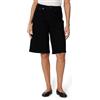 Amazon Essentials Bermuda in Denim a Vita Media, Vestibilità Comoda Donna, Nero, 50