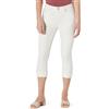 Amazon Essentials Jeans Capri a Vita Media, Mediamente Elasticizzati, Vestibilità Aderente Donna, Bianco, 44-46