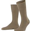 FALKE Airport M So lana cotone tinta unita 1 paio, Calzini Uomo, Marrone Camel 5038, 39-40