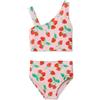 Amazon Essentials Set Bikini Due Pezzi Monospalla Bambine e ragazze, Fragole Rosse Pomodoro Rosa, 8 anni