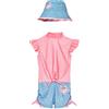 Playshoes Costume Intero e Cappello da Sole con Protezione UV 50+, Costume da Bagno