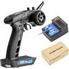HOBBYMATE Trasmettitore RC FS GT5 con ricevitore giroscopio FS BS6, radio 2.4GHz 6 canali F.Safe Out of Control Protect, regolazione ABS, AFHDS 2A