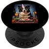 Happy Hounds Designs Happy Border Collie - Torta festiva per feste PopSockets PopGrip Adesivo