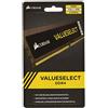 Corsair CMV8GX4M1A2133C15 Value Select Memoria per Desktop Mainstream da 8 GB (1x8 GB), DDR4, 2133 MHz, CL15, Nero