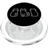 Air Waves Contorni di gatto PopSockets PopGrip per MagSafe
