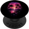 Darktistic Design Tramonto Palme Spiaggia Vacanze PopSockets PopGrip Adesivo