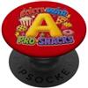 Anti-War Snack Lovers Peace Humor Appare Anti-War Pro-Snacks Funny Peace Food Graphic Rosso PopSockets PopGrip Adesivo