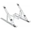 TOOQ TQLRS0033-AL - Supporto sollevatore per notebook, tablet e libri, colore: argento