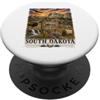 Atomic Gorilla Disegno di viaggio ad acquerello Black Hills del Sud Dakota PopSockets PopGrip Adesivo
