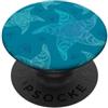 Polynesia Hawaiian Underwater Pattern Starfish Maui Oahu Hawaii Kauaii Mamoa Ohana Immersioni subacquee PopSockets PopGrip Adesivo