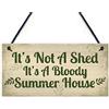 Red Ocean Targa da giardino con scritta in inglese It's Not A Shed, It's A Summer House, idea regalo per capannone